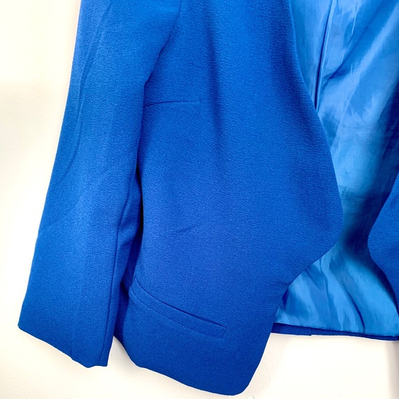 Forever21 Cropped Cobalt Blue Blazer Shoulder Pads - Picture 2 of 3